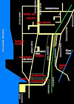 Map of Topsham